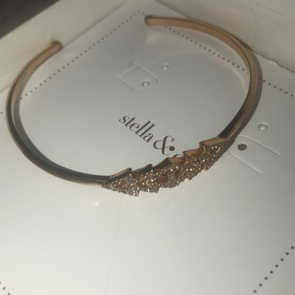 Stella & Dot Pave Triangle Cuff